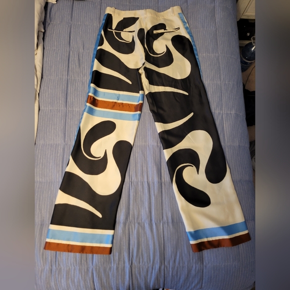 Zara Silk Printed Pants - Picture 7 of 7